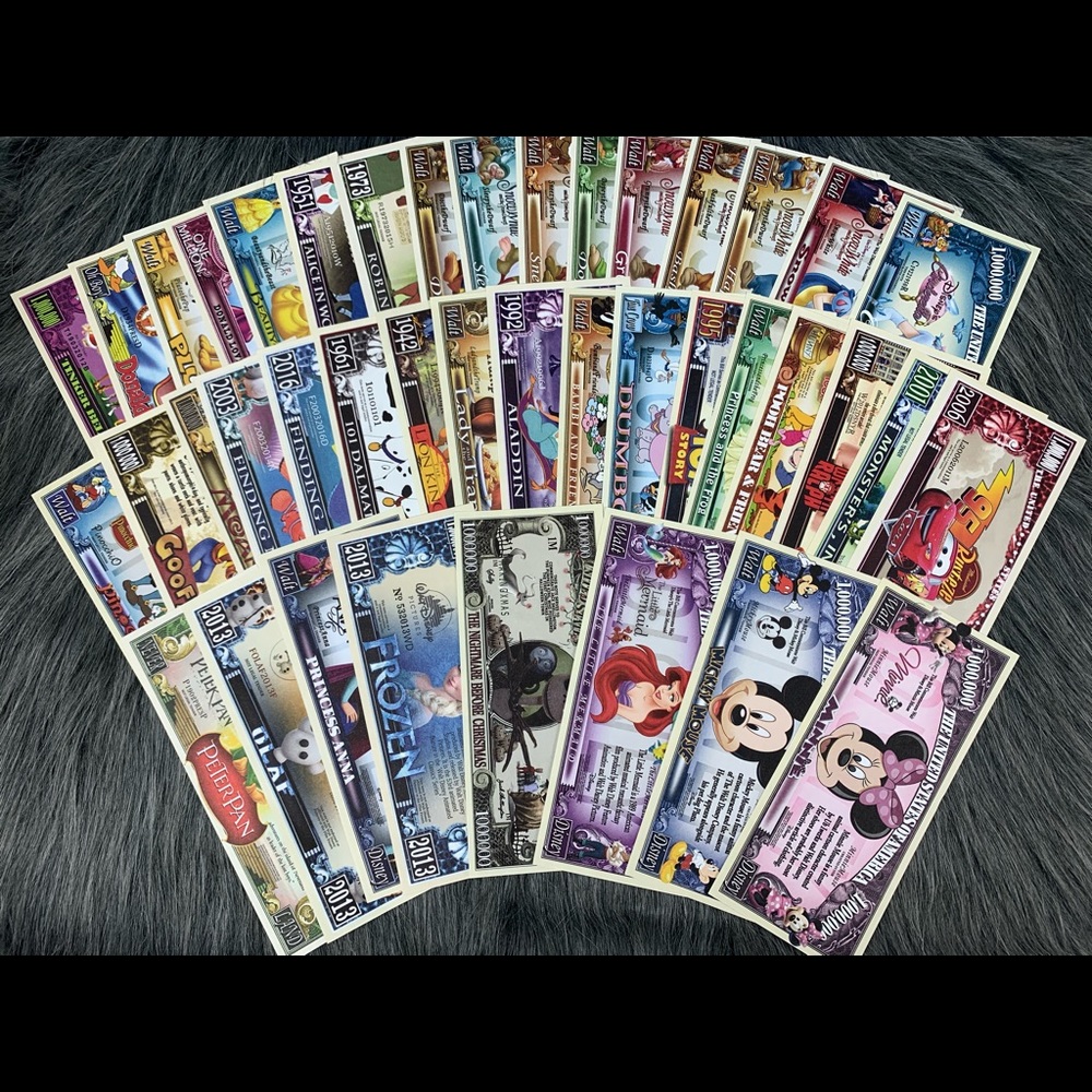 43 Disney Dollars. Mickey Mouse. Movie Classics